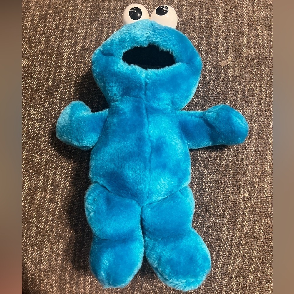 Vintage Tickle Me Cookie Monster Plush 1996 Tyco Laugh Giggle Stuffed Animal